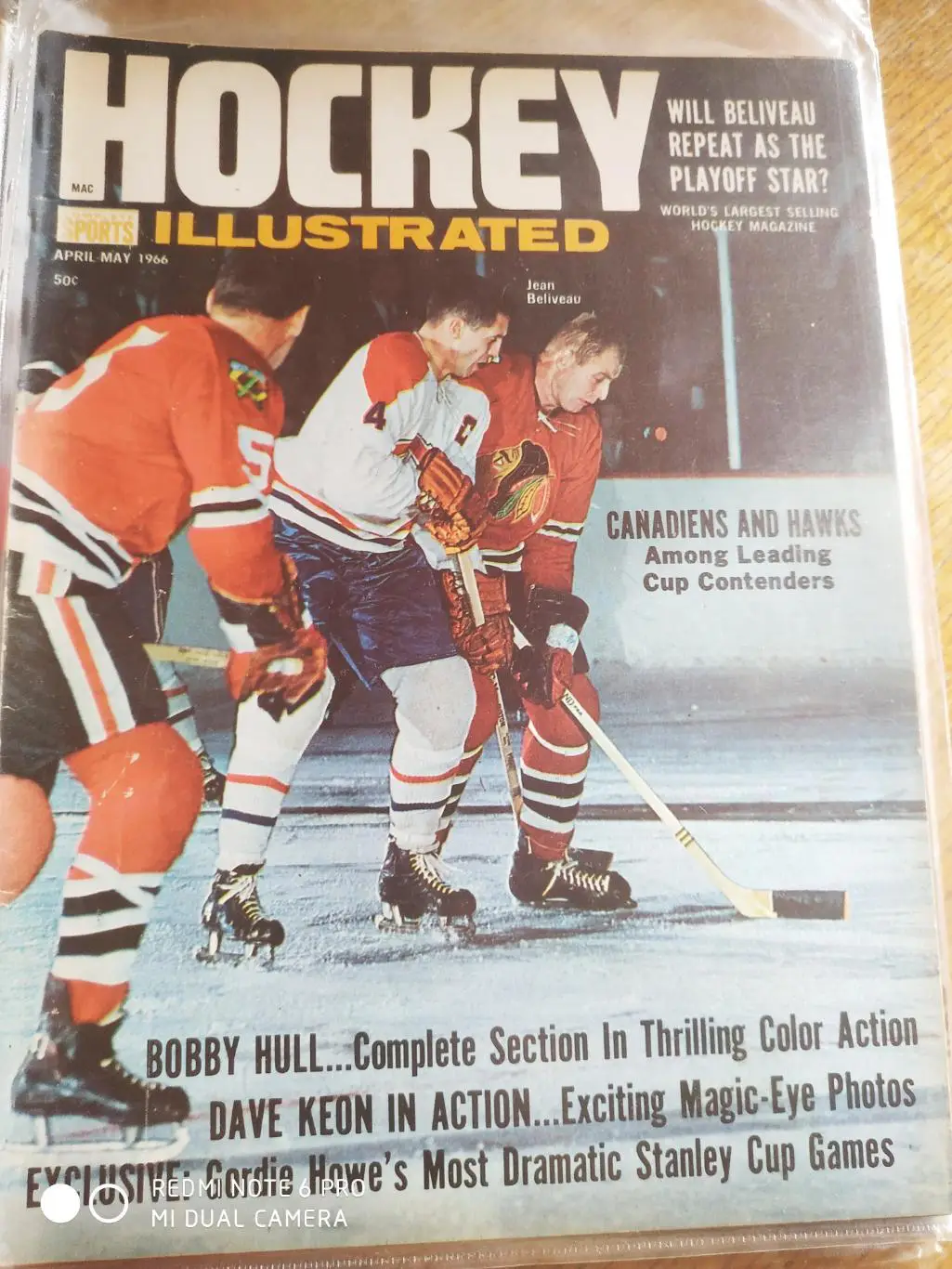 ХОККЕЙ ЖУРНАЛ НХЛ NHL 1966 APRIL-MAY HOCKEY ILLUSTRATED