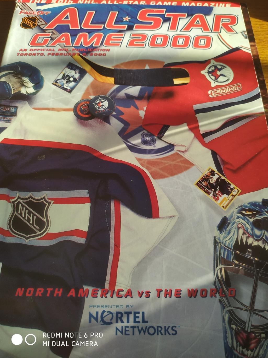 ПРОГРАММА МАТЧА ЗВЕЗД НХЛ NHL ALL STAR GAME 2000