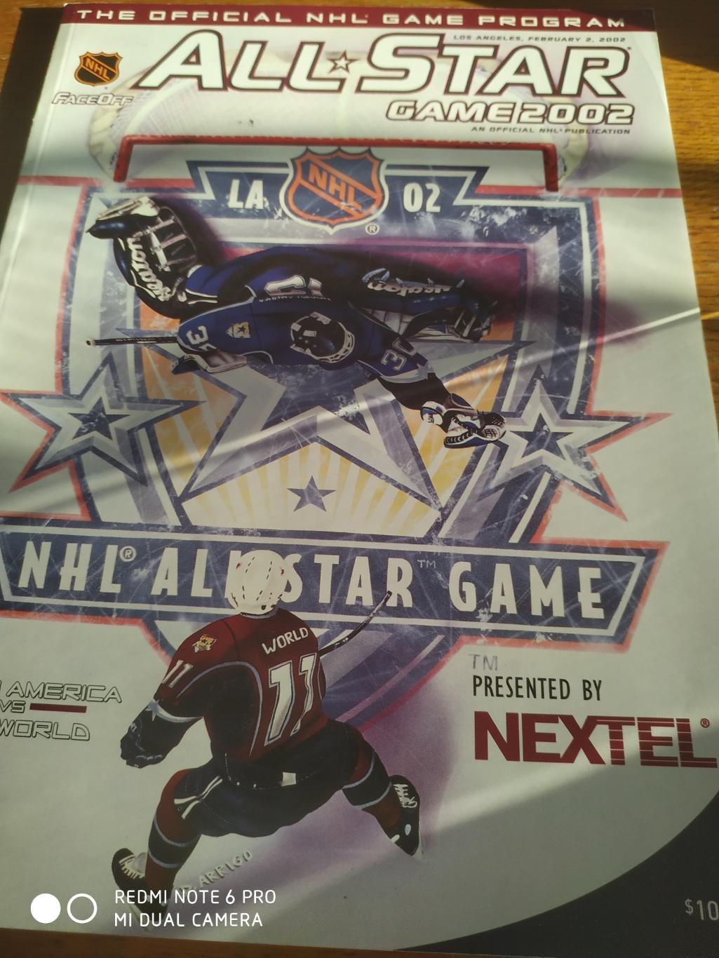 ПРОГРАММА МАТЧА ЗВЕЗД НХЛ NHL ALL STAR GAME 2002 1