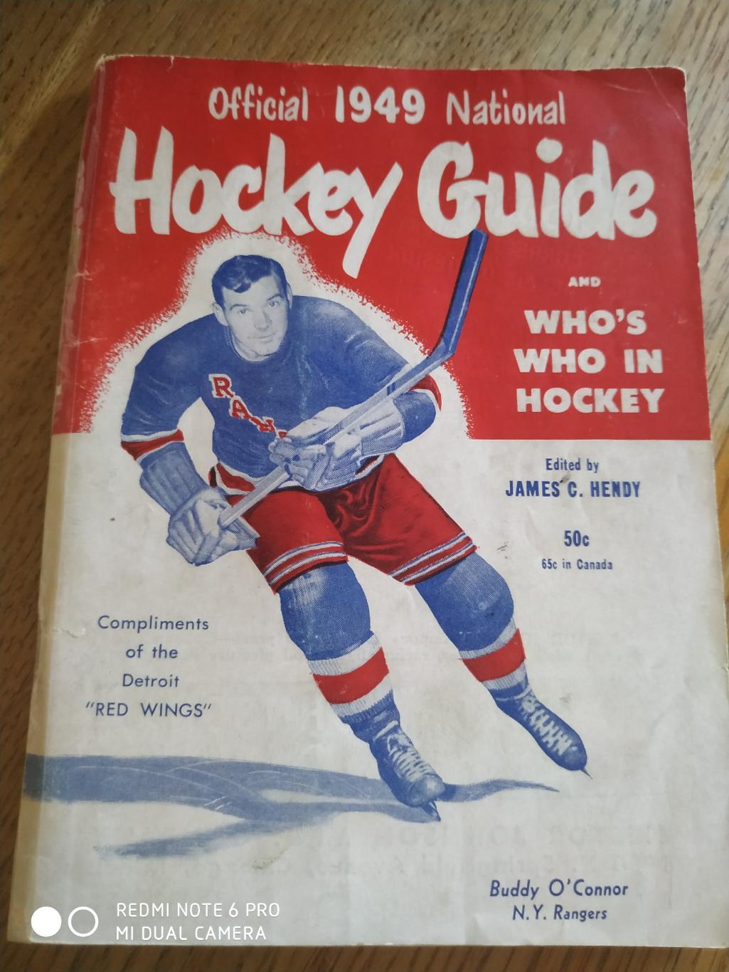 ХОККЕЙ СПРАВОЧНИК НХЛ NHL 1949 NATIONAL OFFICIAL HOCKEY GUIDE