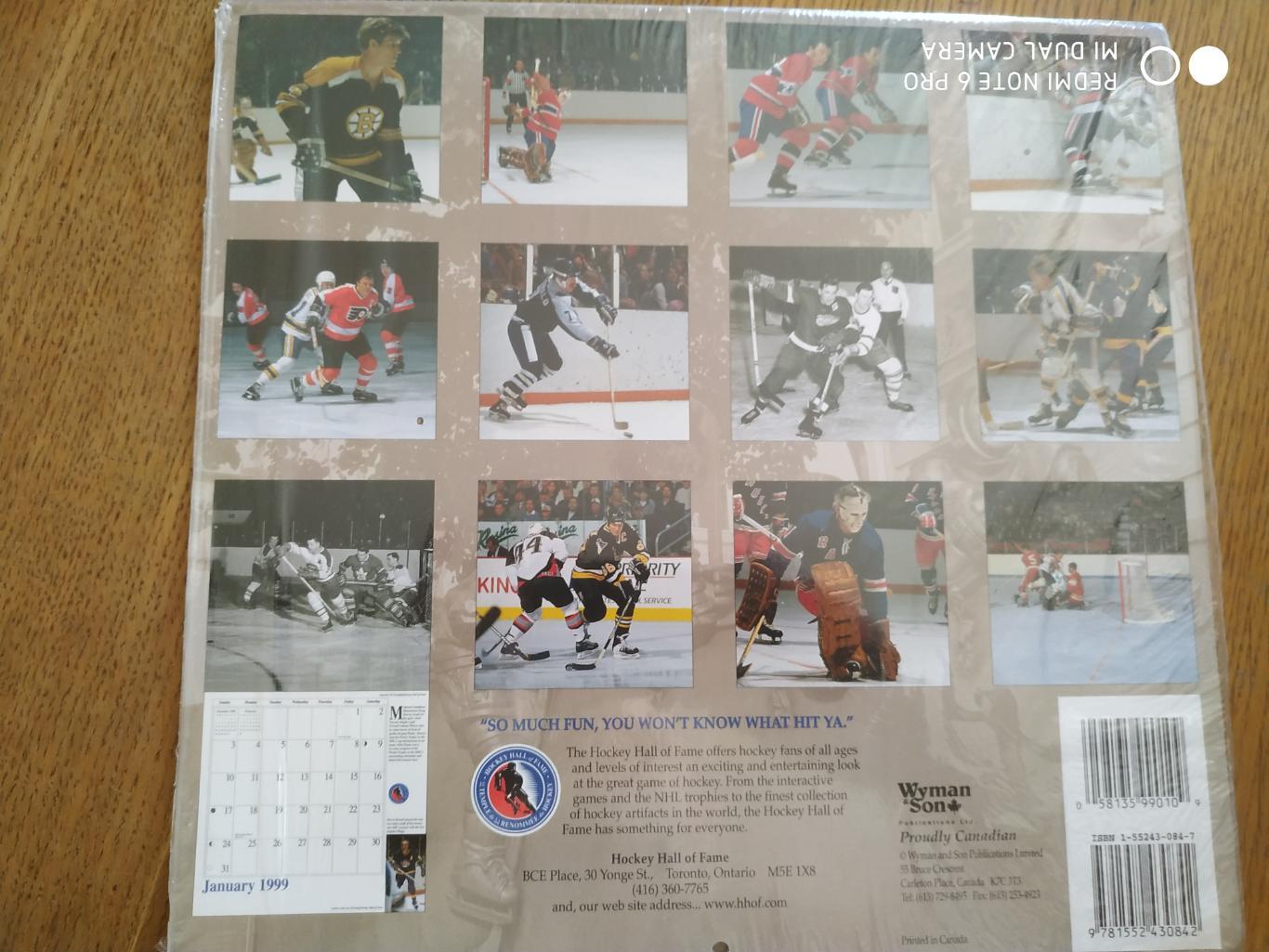 ХОККЕЙ КАДЕНДАРЬ НХЛ ЗАЛ СЛАВЫ 1998 NHL HHOF INDUCTION CELEBRATION 1