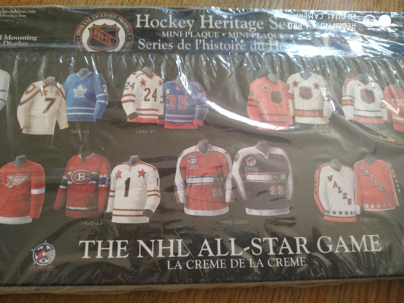 МИНИ ПАННО МАТЧ ЗВЕЗД НХЛ 2000 NHL ALL STARS GAME JERSEY PLAQUE 1