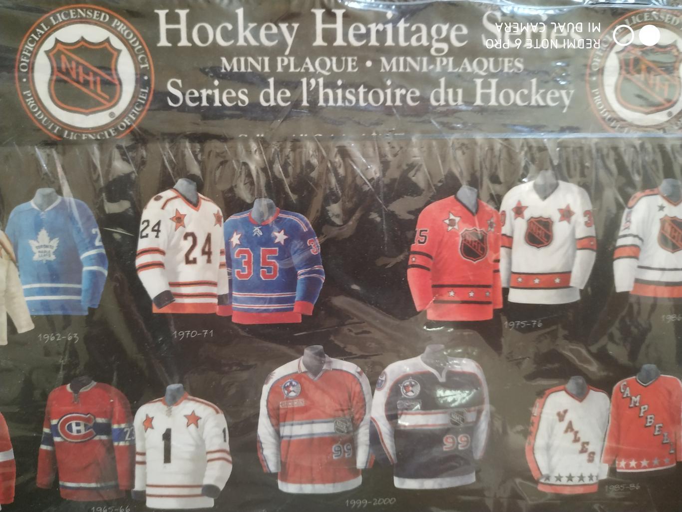 МИНИ ПАННО МАТЧ ЗВЕЗД НХЛ 2000 NHL ALL STARS GAME JERSEY PLAQUE 2