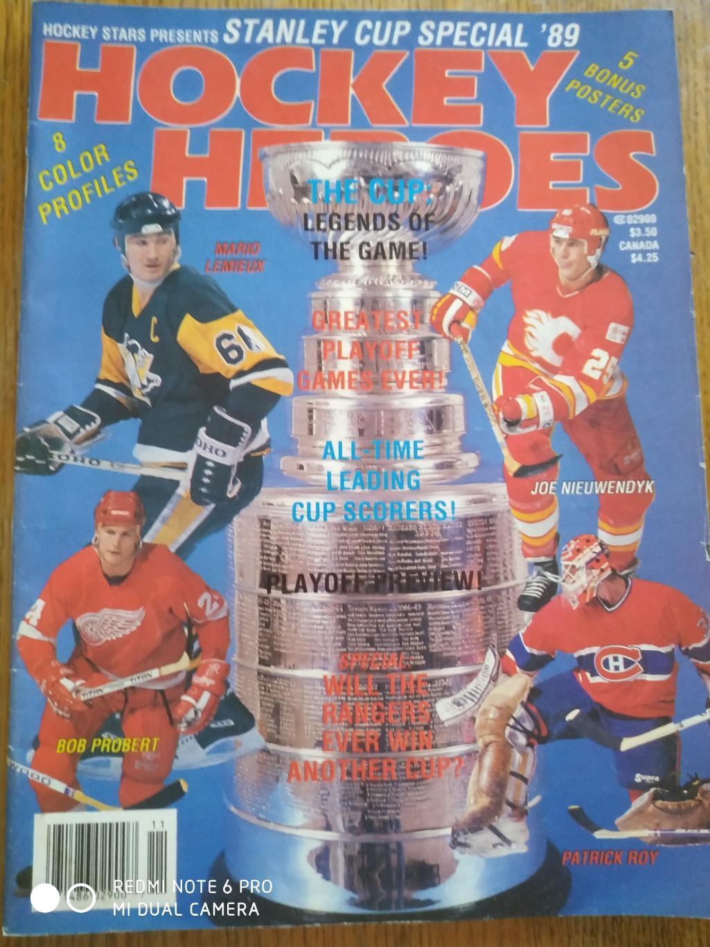 NHL 1989 HOCKEY STARS HOCKEY HEROES STANLEY CUP SPECIAL VOL.3 №3
