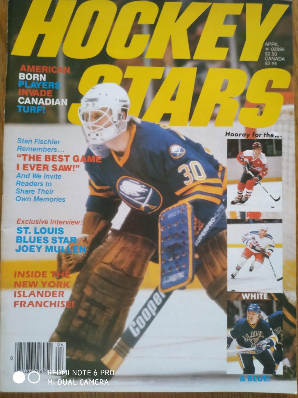 ХОККЕЙ ЖУРНАЛ НХЛ NHL 1986 APRIL HOCKEY STARS VOL.2 №4