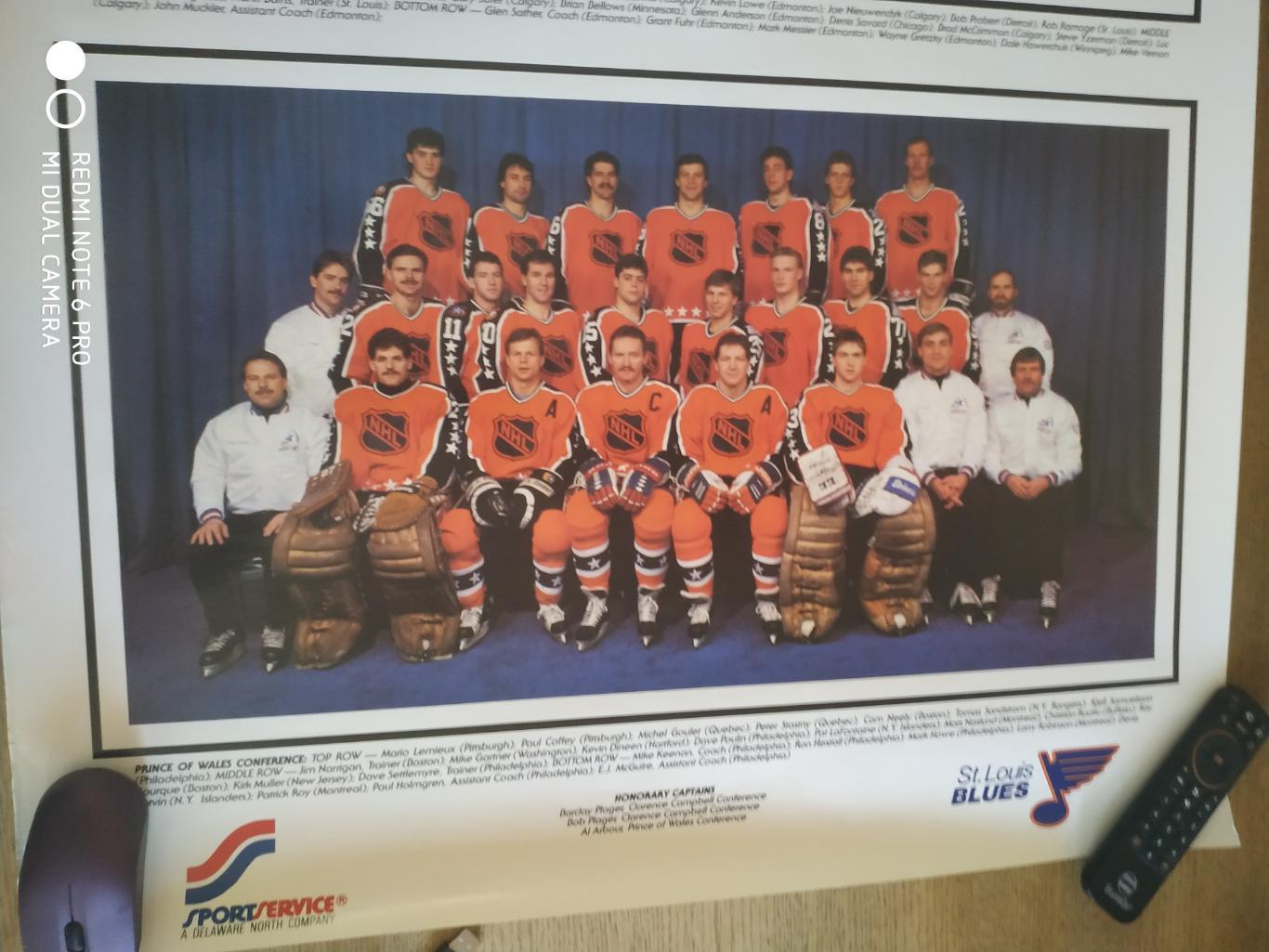 ХОККЕЙ ПОСТЕР ПЛАКАТ МАТЧ ЗВЕЗД НХЛ 1988 THE 39TH NHL ALL STAR GAME ST.LOUIS 2