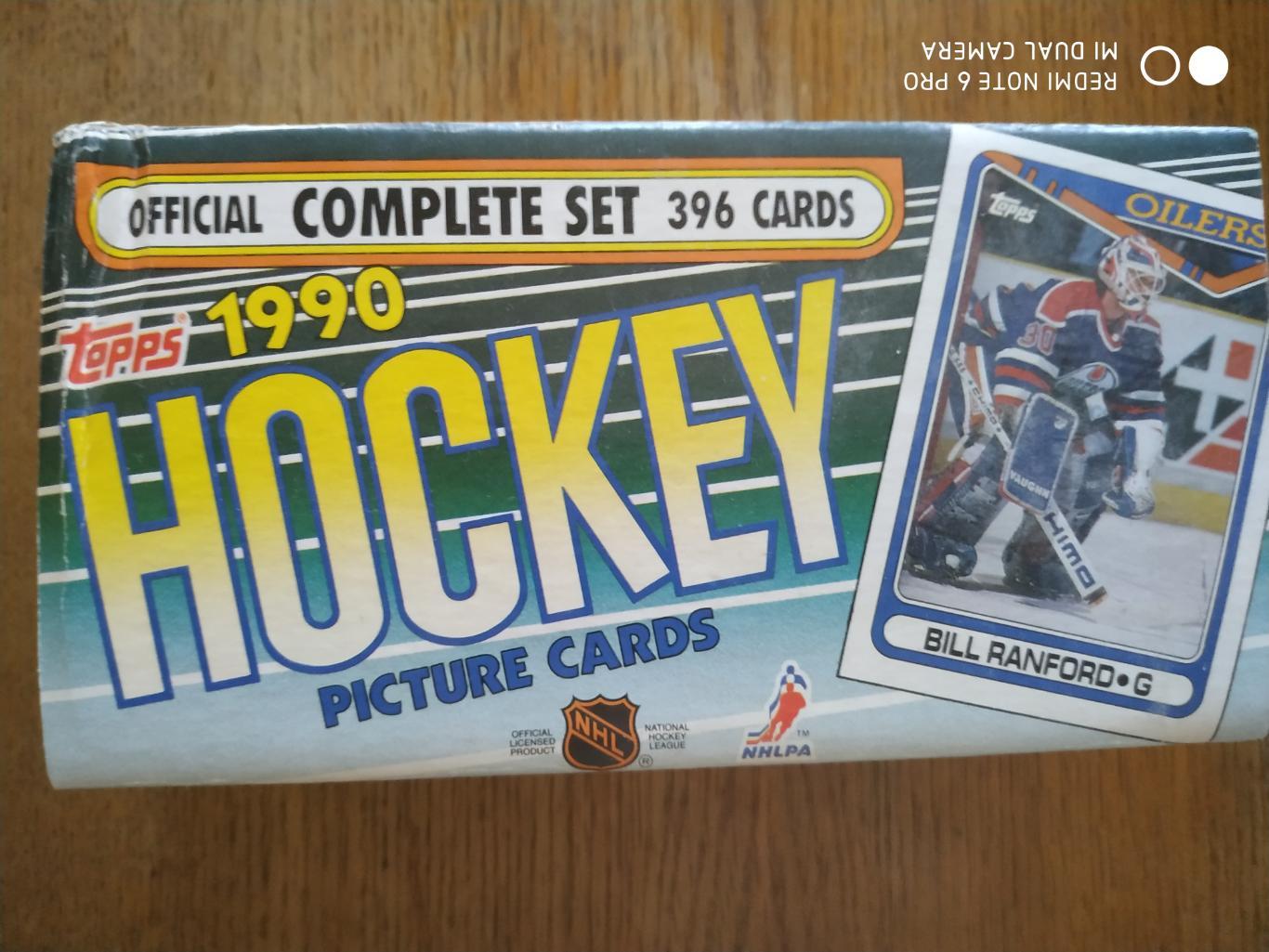 ХОККЕЙ НАБОР КАРТОЧЕК НХЛ 1990-91 TOPPS OFFICIAL COMPLETE SET HOCKEY CARD #1-396