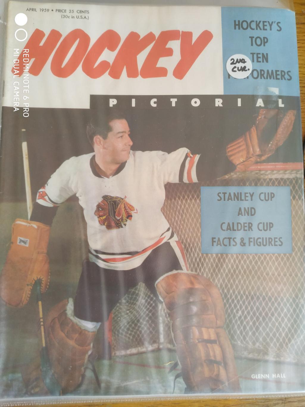 ХОККЕЙ ЖУРНАЛ ЕЖЕМЕСЯЧНИК НХЛ NHL 1959 APR HOCKEY PICTORIAL