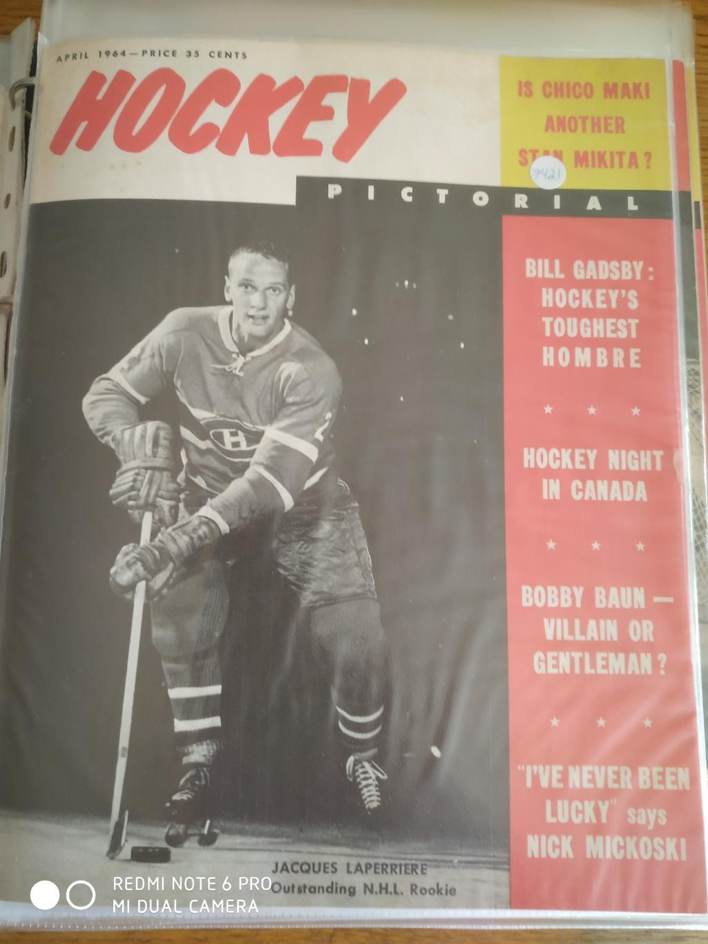 ХОККЕЙ ЖУРНАЛ ЕЖЕМЕСЯЧНИК НХЛ NHL 1964 APR HOCKEY PICTORIAL