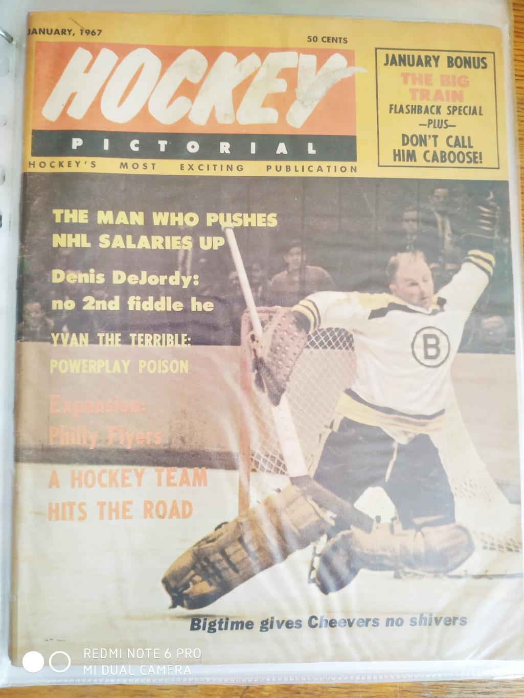 ХОККЕЙ ЖУРНАЛ ЕЖЕМЕСЯЧНИК НХЛ NHL 1967 JAN HOCKEY PICTORIAL