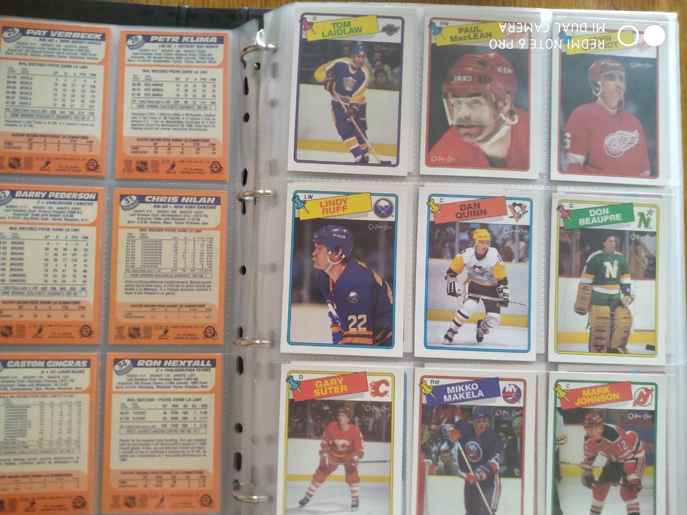 Набор Карточек НХЛ NHL 1988-89 OPC OFFICIAL COMPLETE SET HOCKEY CARD #1-264 1