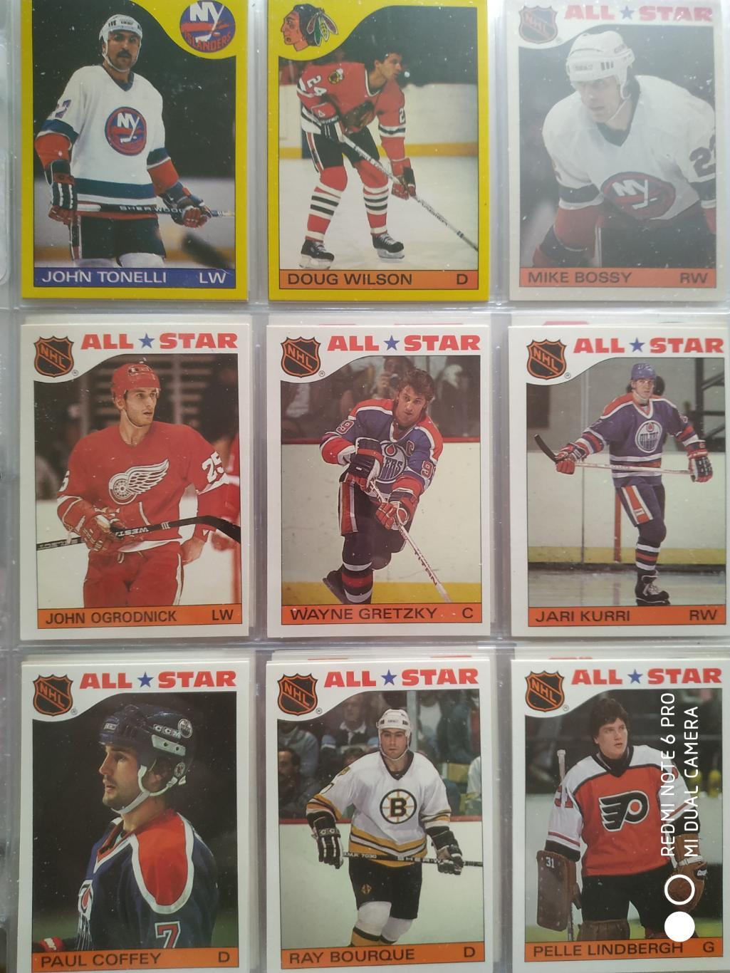 Набор Карточек НХЛ NHL 1985-86 OPC OFFICIAL FULL SET HOCKEY BOTTOM CARD #A-P 2