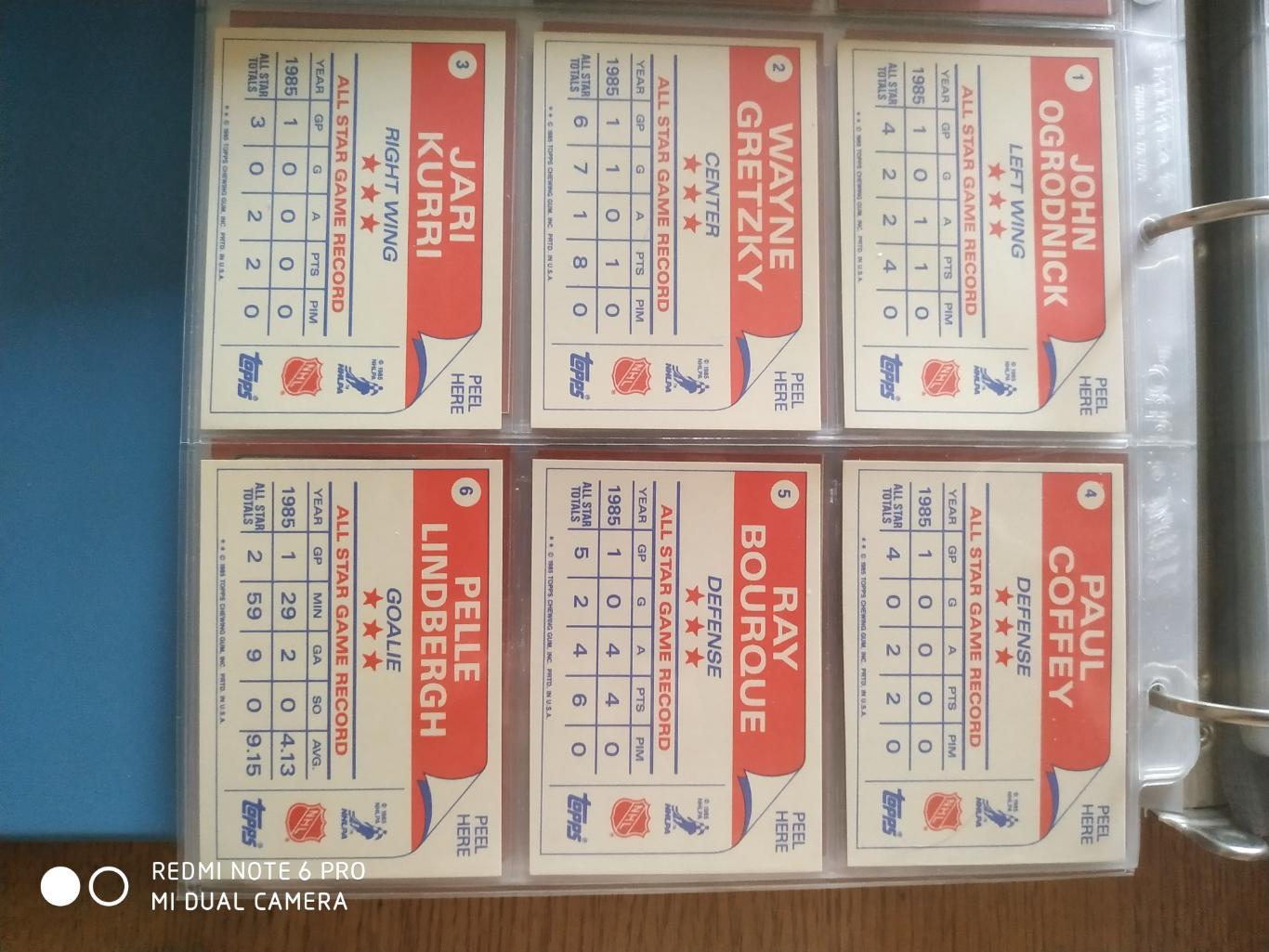 Набор Карточек НХЛ NHL 1985-86 TOPPS FULL SET HOCKEY CARD + STIKER CARDS #1-33 2