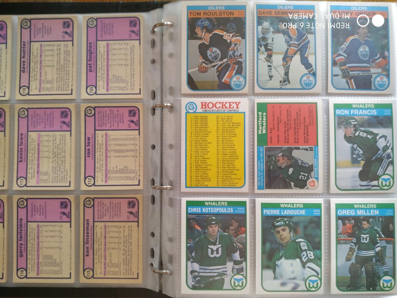 Набор Карточек НХЛ NHL 1982-83 OPC OFFICIAL COMPLETE SET HOCKEY CARD #1-396 2