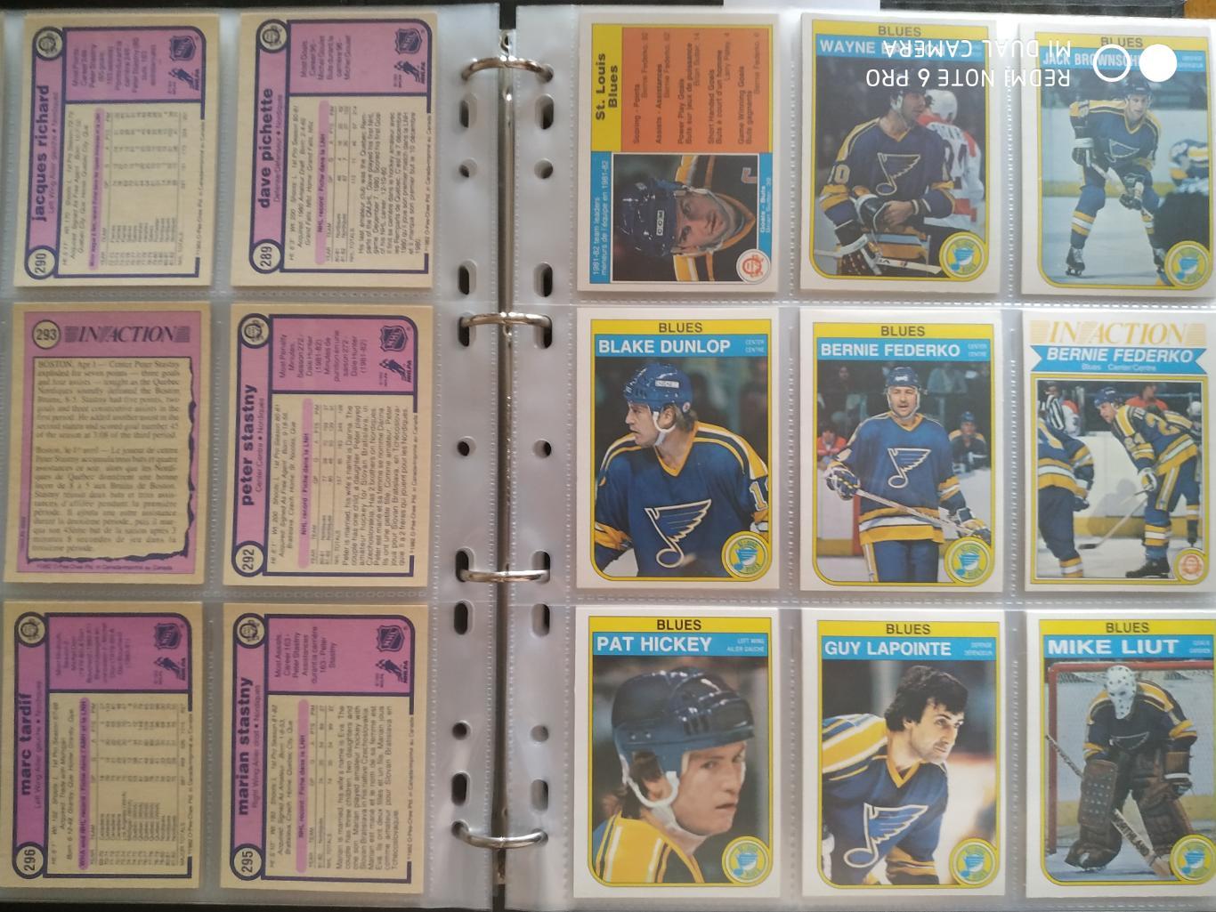 Набор Карточек НХЛ NHL 1982-83 OPC OFFICIAL COMPLETE SET HOCKEY CARD #1-396 5