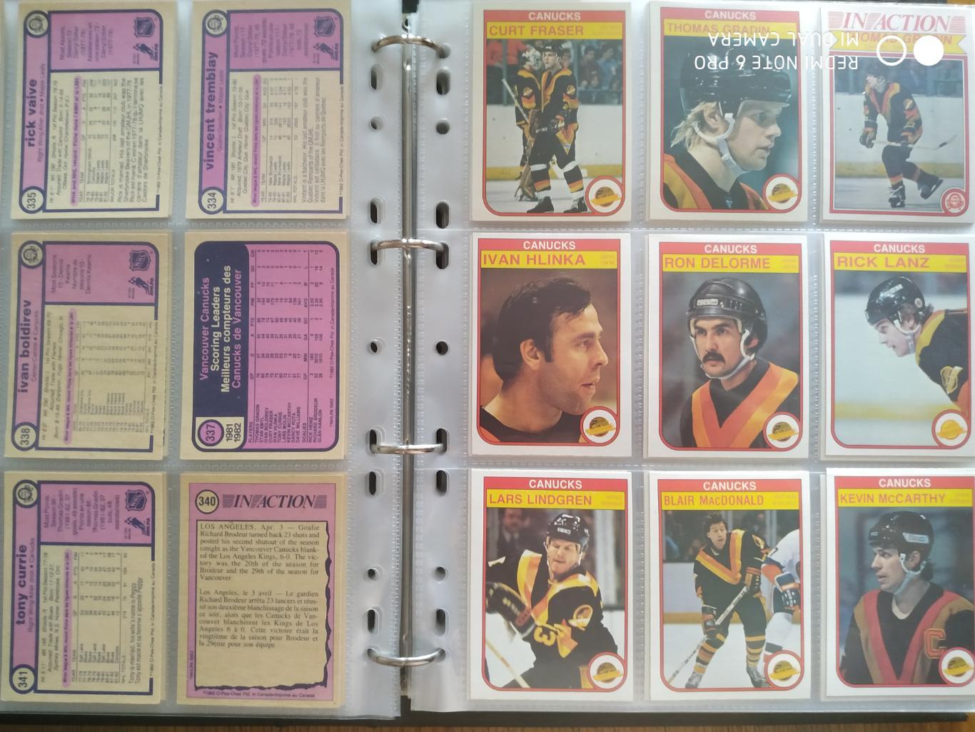 Набор Карточек НХЛ NHL 1982-83 OPC OFFICIAL COMPLETE SET HOCKEY CARD #1-396 6