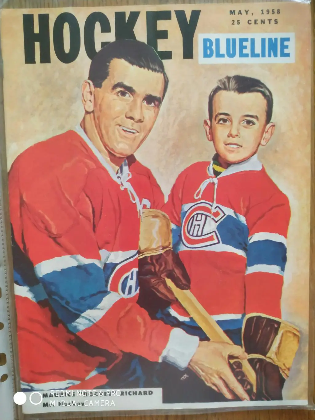 ЖУРНАЛ ЕЖЕМЕСЯЧНИК НХЛ NHL 1958 MAY THE HOCKEY MONTHLY BLUELINE