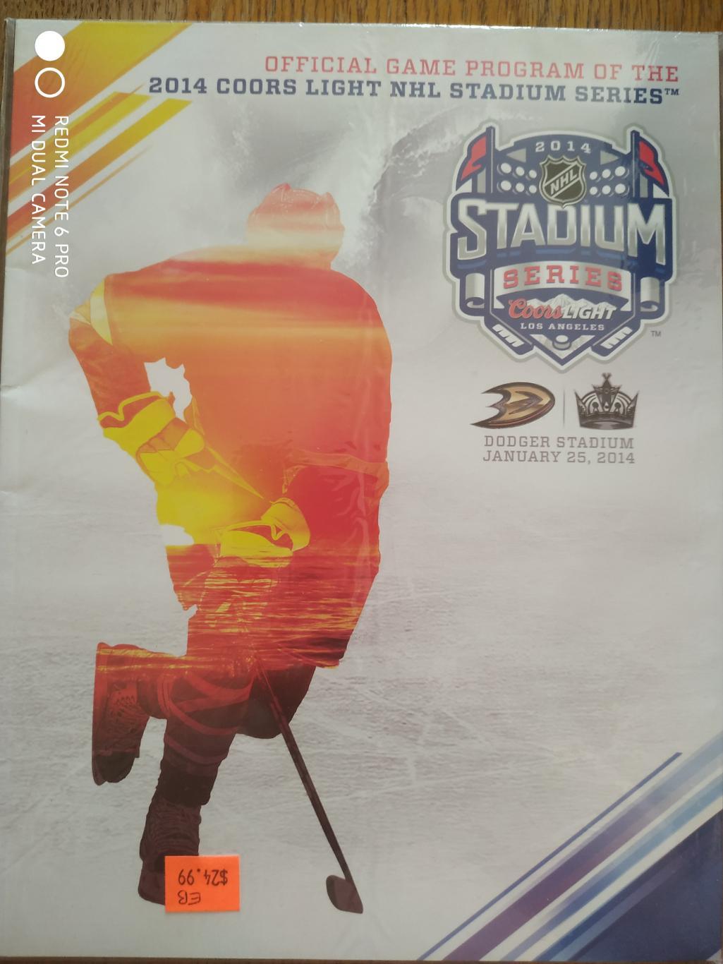 ПРОГРАММА МАТЧА НХЛ 2014 JANUARY 25 COORS LIGHT NHL STADIUM SERIES GAME PROGRAM