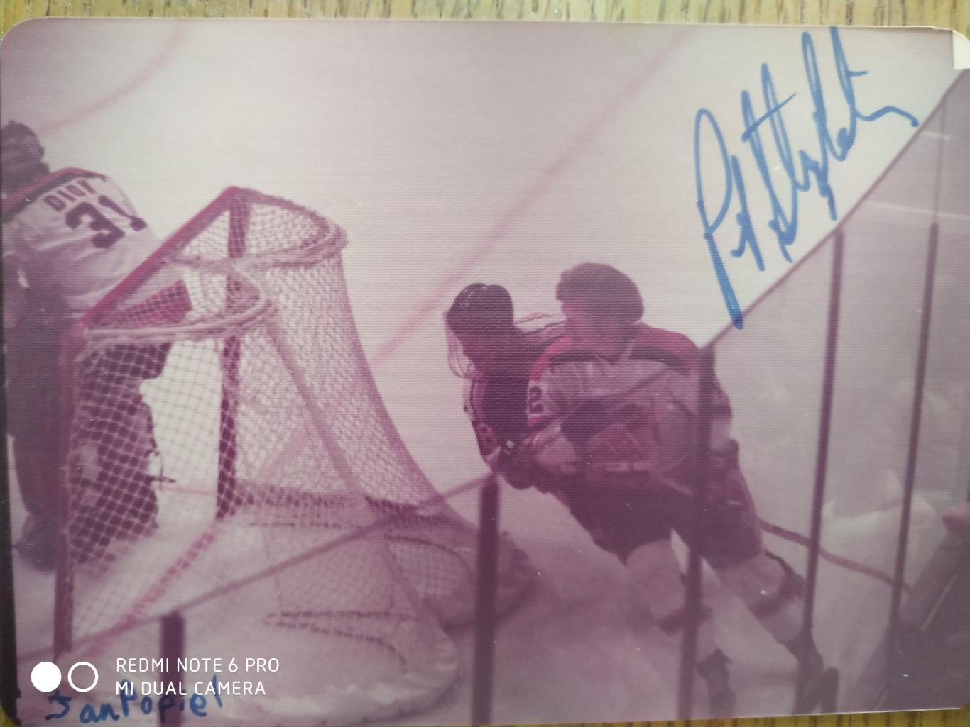 ФОТО АВТОГРАФ ВХА 1972-79 WHA PAT STAPELTON #3 CHICAGO COUGARS FOTO AUTOGRAPH