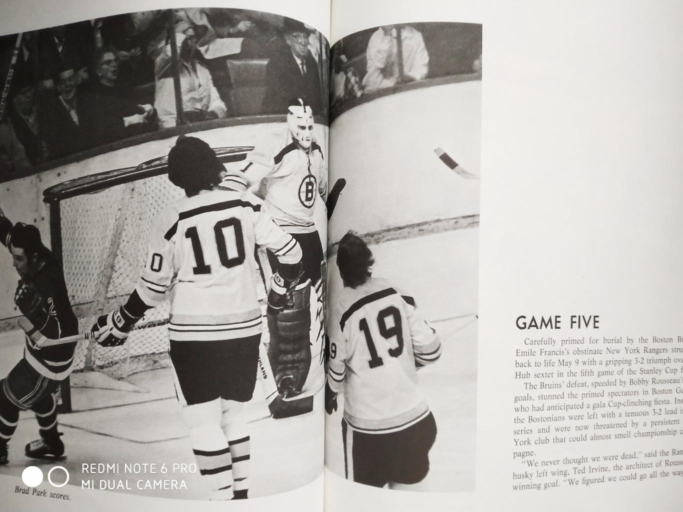 ПРОГРАММА НХЛ NHL 1972 THE CHAMPION BRUINS STANLEY CUP WINNERS by STAN FISCHLER 2