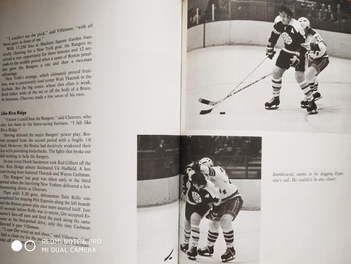 ПРОГРАММА НХЛ NHL 1972 THE CHAMPION BRUINS STANLEY CUP WINNERS by STAN FISCHLER 3
