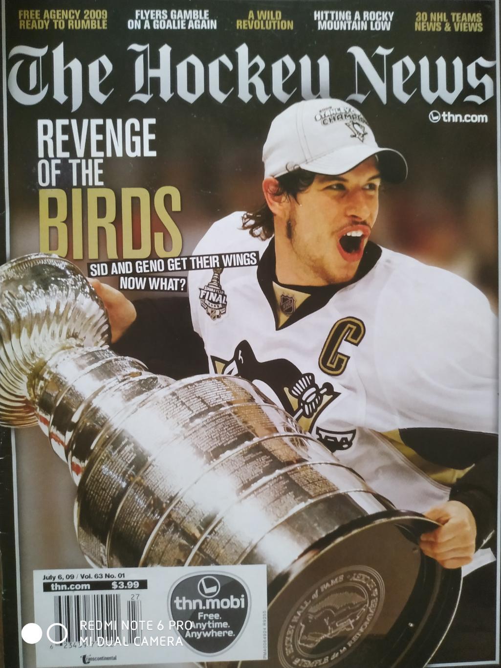 ЖУРНАЛ НХЛ NHL 2009 JULY 6 THE HOCKEY NEWS STANLEY CUP ISSUE VOL.63 №1