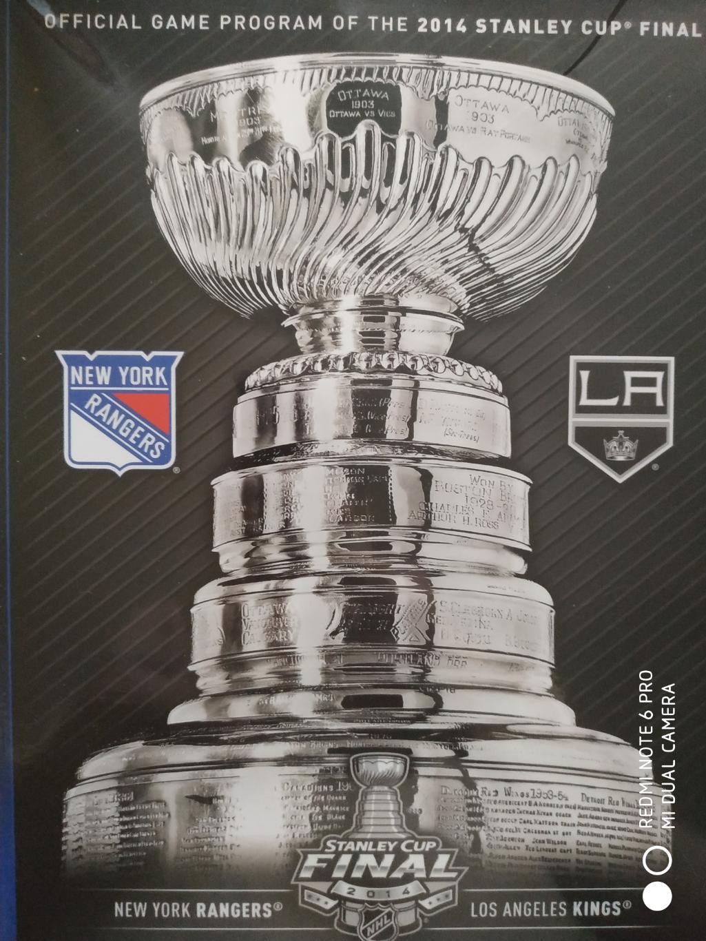 ПРОГРАММА НХЛ 2014 NHL GAME PROGRAM OF THE STANLEY CUP FINAL RANGERS VS. KINGS