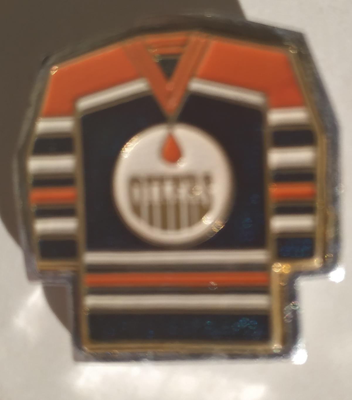 1976 ЗНАЧОК ХОККЕЙ НХЛ NHL EDMONTON OILERS HOCKEY PIN