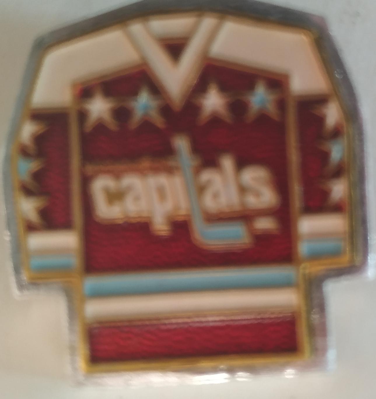 1976 ЗНАЧОК ХОККЕЙ НХЛ NHL WASHINGTON CAPITALS HOCKEY PIN