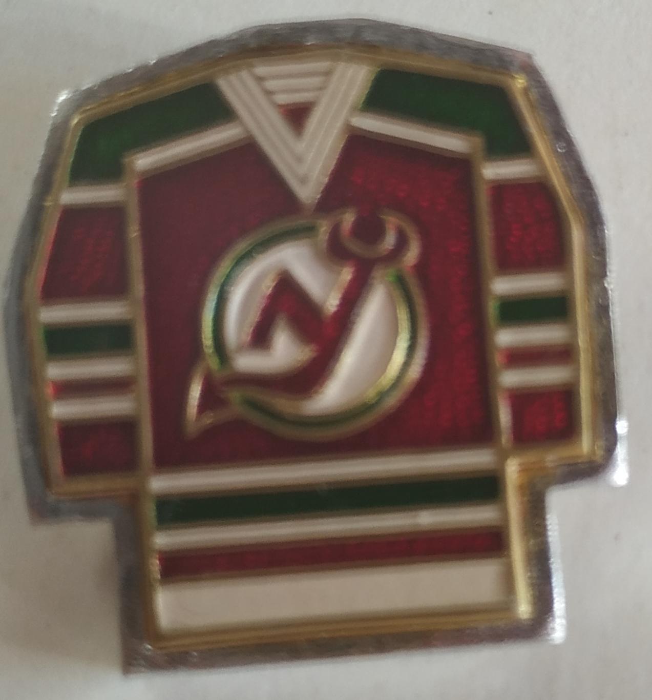 1976 ЗНАЧОК ХОККЕЙ НХЛ NHL NEW JERSEY DEVILS HOCKEY PIN