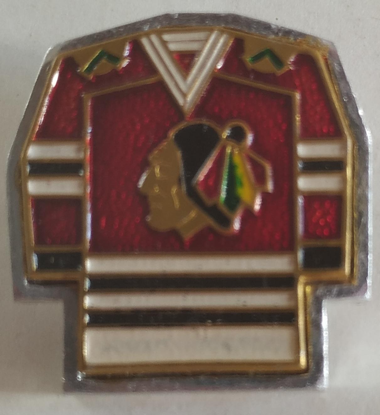 1976 ЗНАЧОК ХОККЕЙ НХЛ NHL CHICAGO BLACKHAWKS HOCKEY PIN