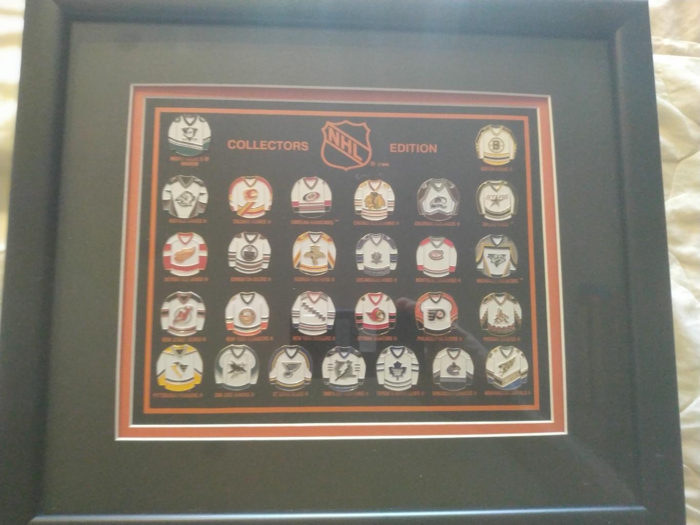 ЗНАЧКИ НХЛ НАБОР ФОРМА NHL COLLECTOR EDITION JERSEY PIN SET #27 2