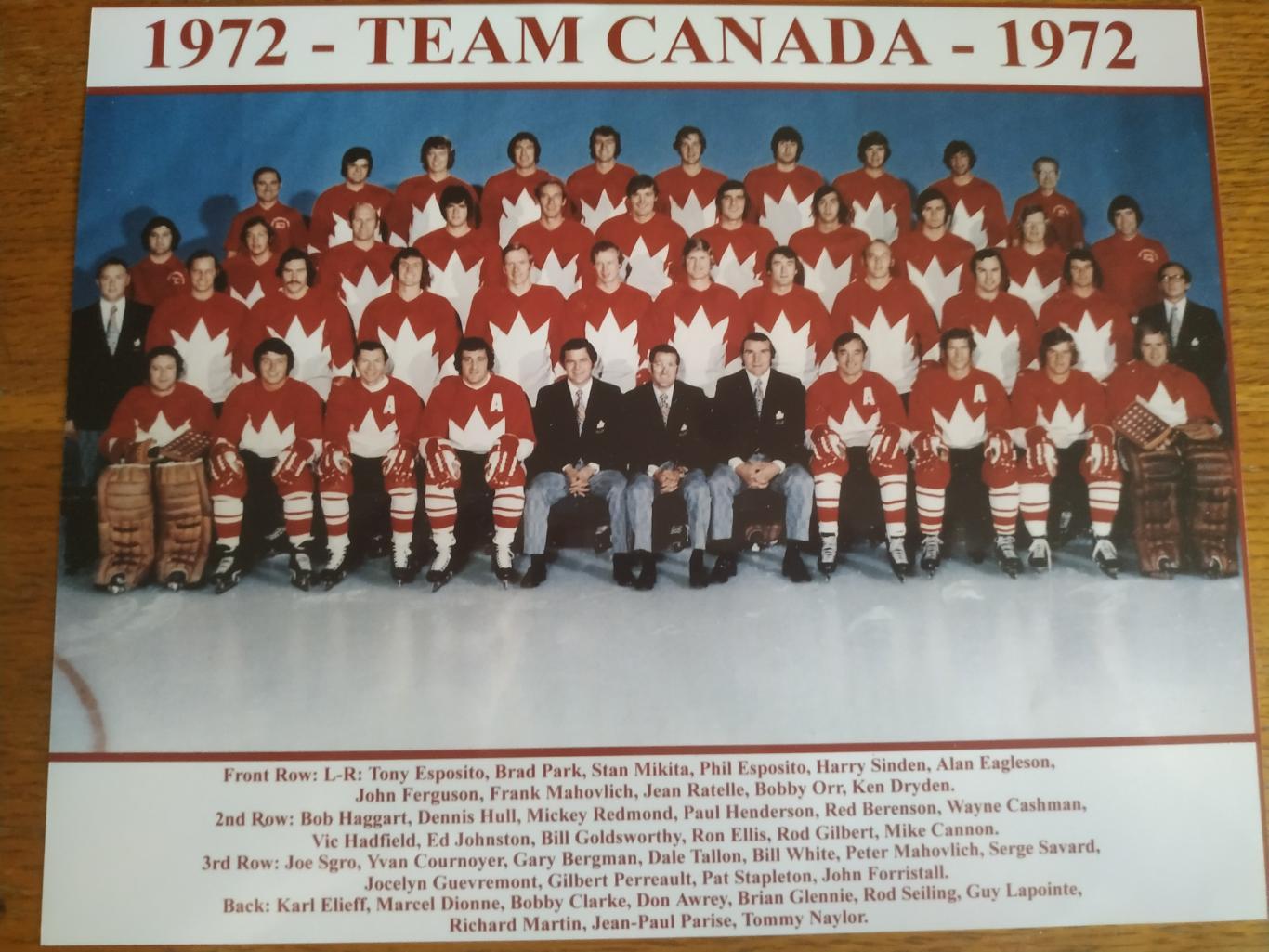 ФОТО КОМАНДЫ КАНАДЫ ВСЕ ИГРОКИ 1972 TEAM CANADA FULL FOTO