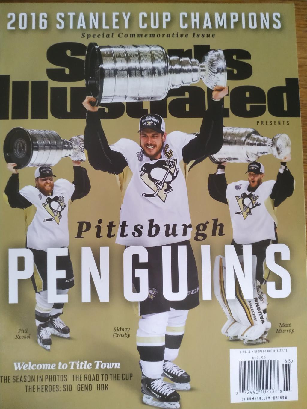 ЖУРНАЛ НХЛ NHL SPORTS ILLUSTRATED 2016 PITTSBURGH PENGUINS STANLEY CUP CHAMPIONS