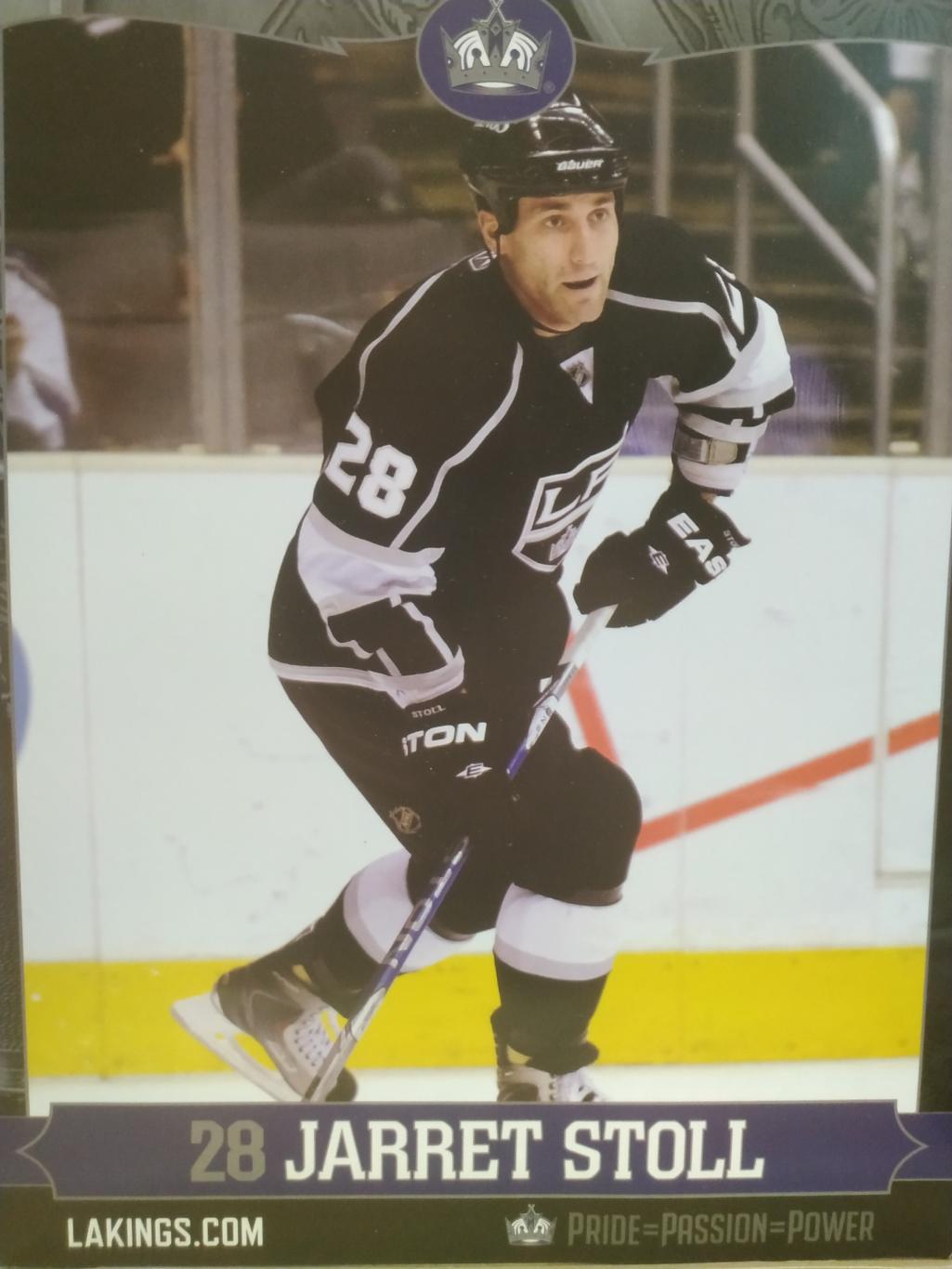 ХОККЕЙ ПОСТЕР ПЛАКАТ НХЛ NHL 2010 JARRET STOLL #28 POSTER ФОРМАТ А4