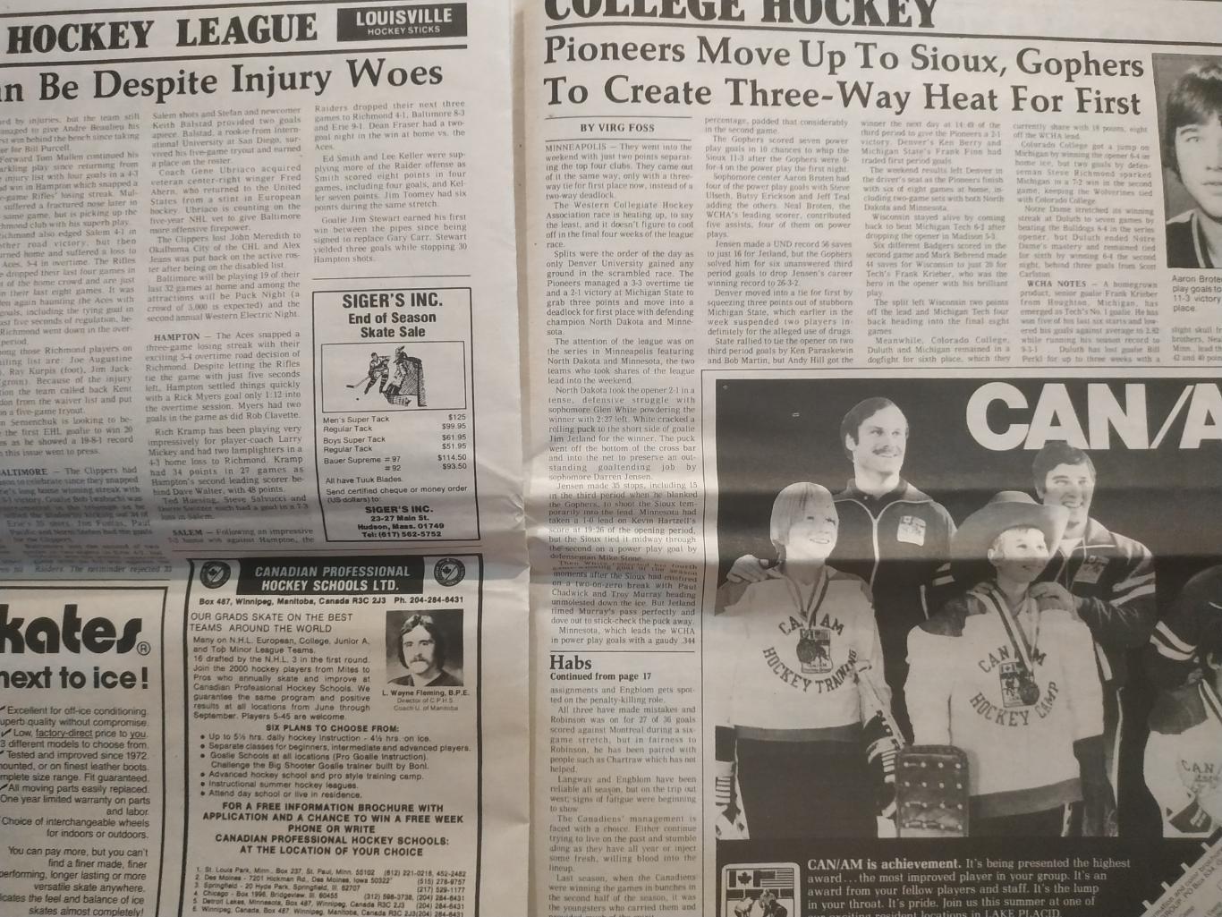ГАЗЕТА НХЛ NHL THE HOCKEY NEWS FEB.13 1981 4