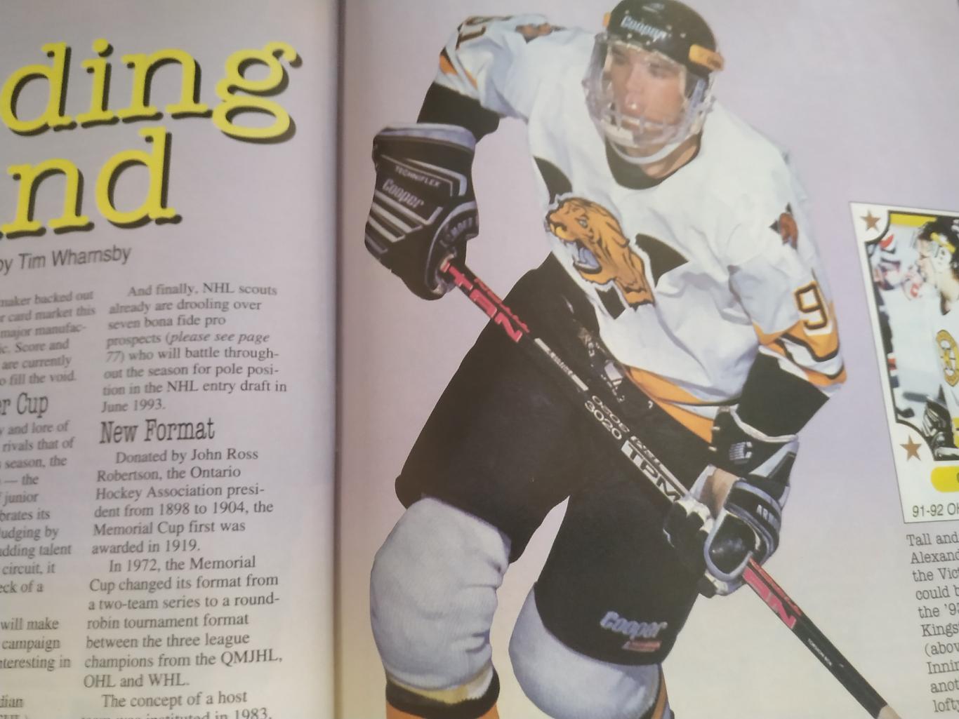 ЖУРНАЛ ЕЖЕМЕСЯЧНИК ХОККИ БЭККЕТ НХЛ NHL 1992 OCT BECKETT HOCKEY MAGAZINE #24 4