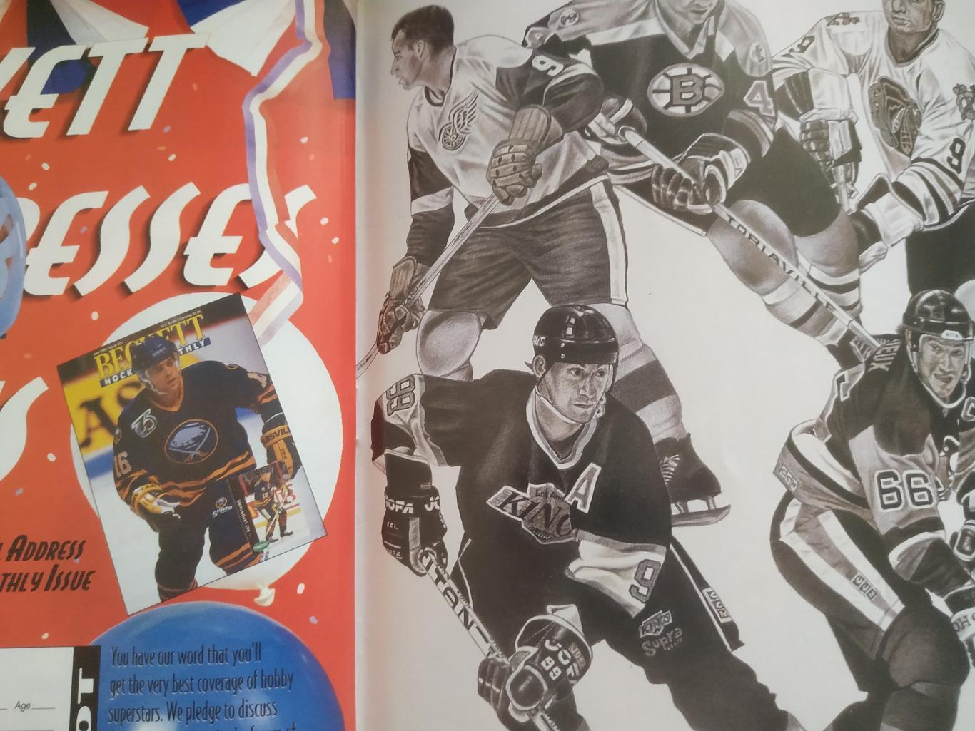 ЖУРНАЛ ЕЖЕМЕСЯЧНИК ХОККИ БЭККЕТ НХЛ NHL 1992 OCT BECKETT HOCKEY MAGAZINE #24 6