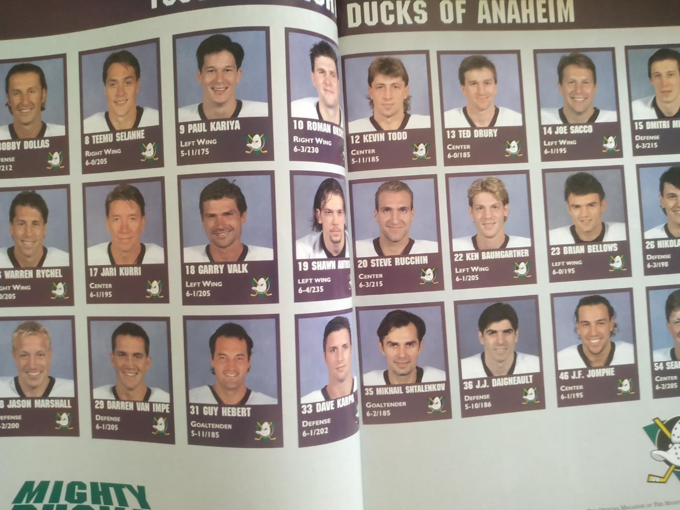 ХОККЕЙ ЖУРНАЛ НХЛ ДАКС КУБОК СТЭНЛИ 1997 MIGHTY DUCKS IN FLIGHT STANLEY CUP 4