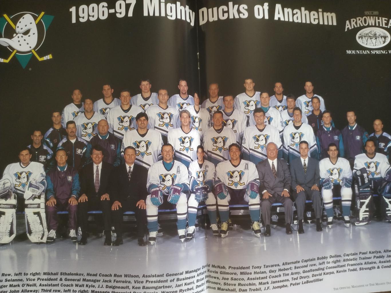 ХОККЕЙ ЖУРНАЛ НХЛ ДАКС КУБОК СТЭНЛИ 1997 MIGHTY DUCKS IN FLIGHT STANLEY CUP 5