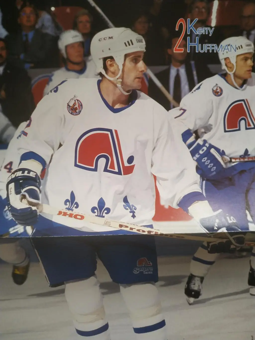 ХОККЕЙ ПОСТЕР НХЛ КВЕБЕК КЕРРИ ХАФФМАН POSTER NHL QUEBEC KERRY HUFFMAN #2 А3