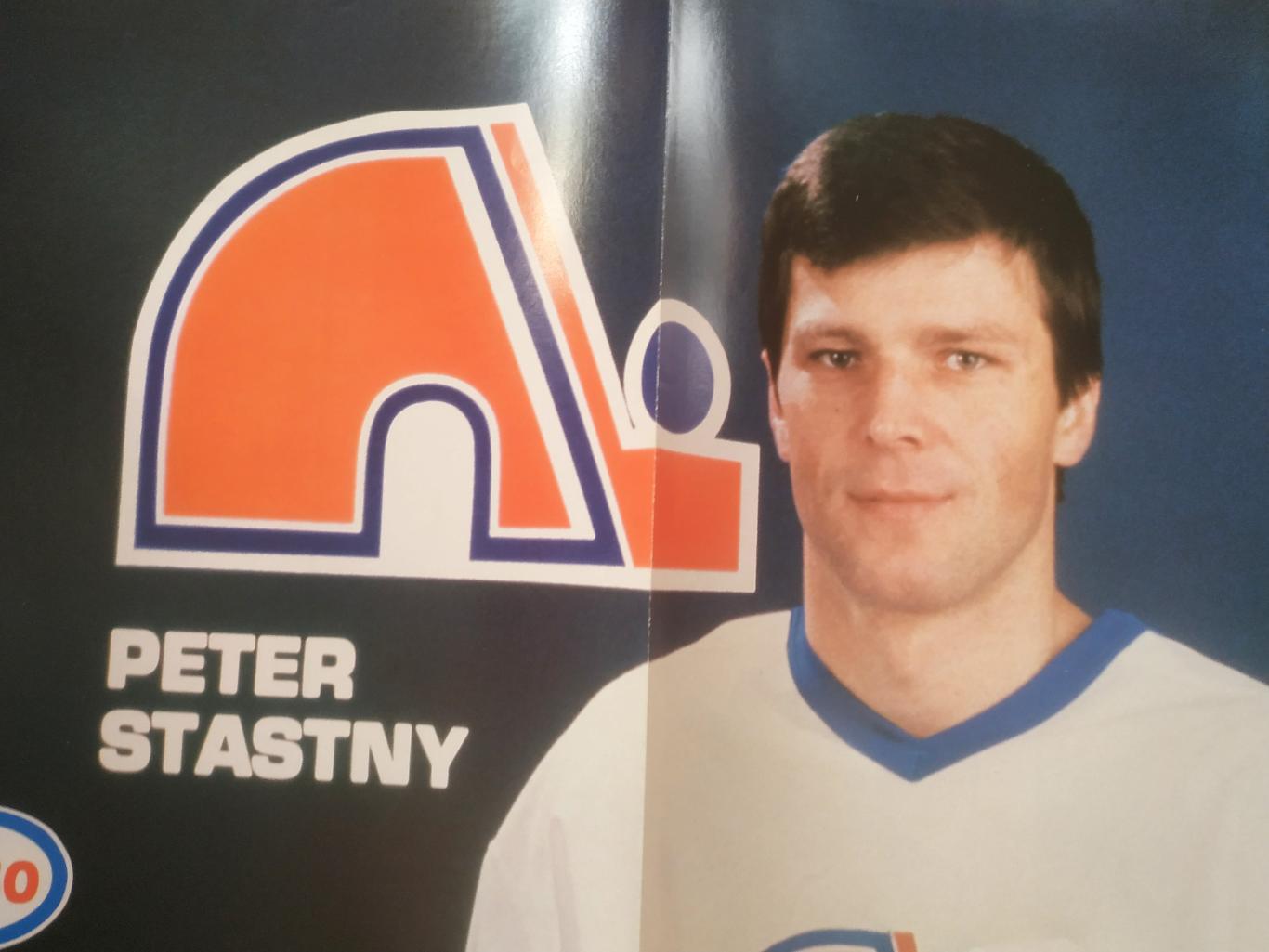 ХОККЕЙ ПОСТЕР НХЛ КВЕБЕК ПЕТЕР ШТЯСТНЫ POSTER NHL QUEBEC PETER STASTNY #26 А3