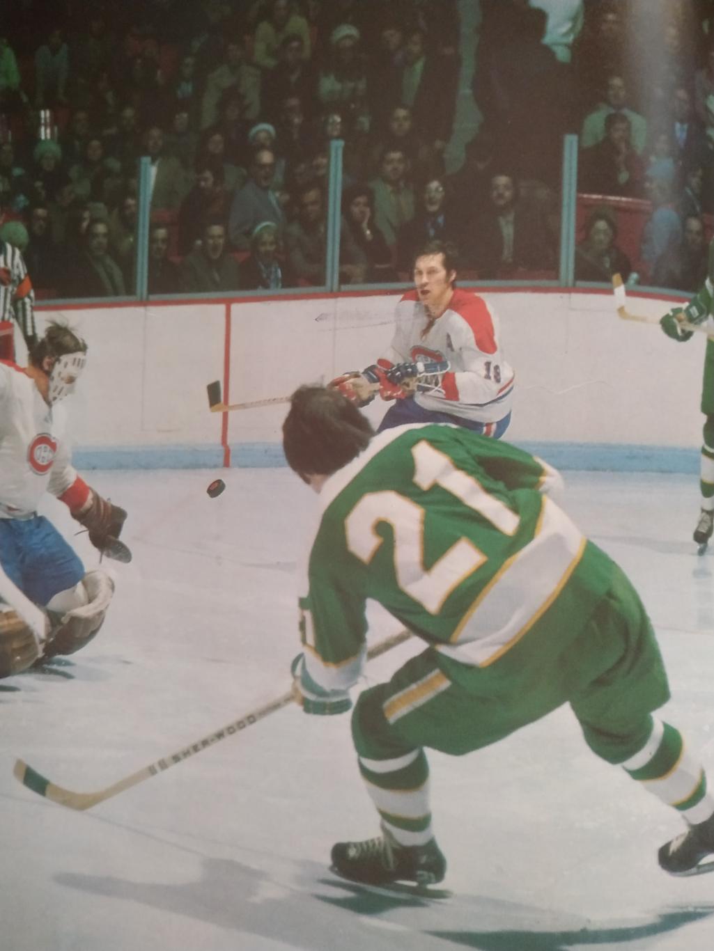 ХОККЕЙ ПРОГРАММА МАТЧА НХЛ NHL 1972 OCT.7 MINNESOTA VS. MONTREAL PROGRAM GAME 2
