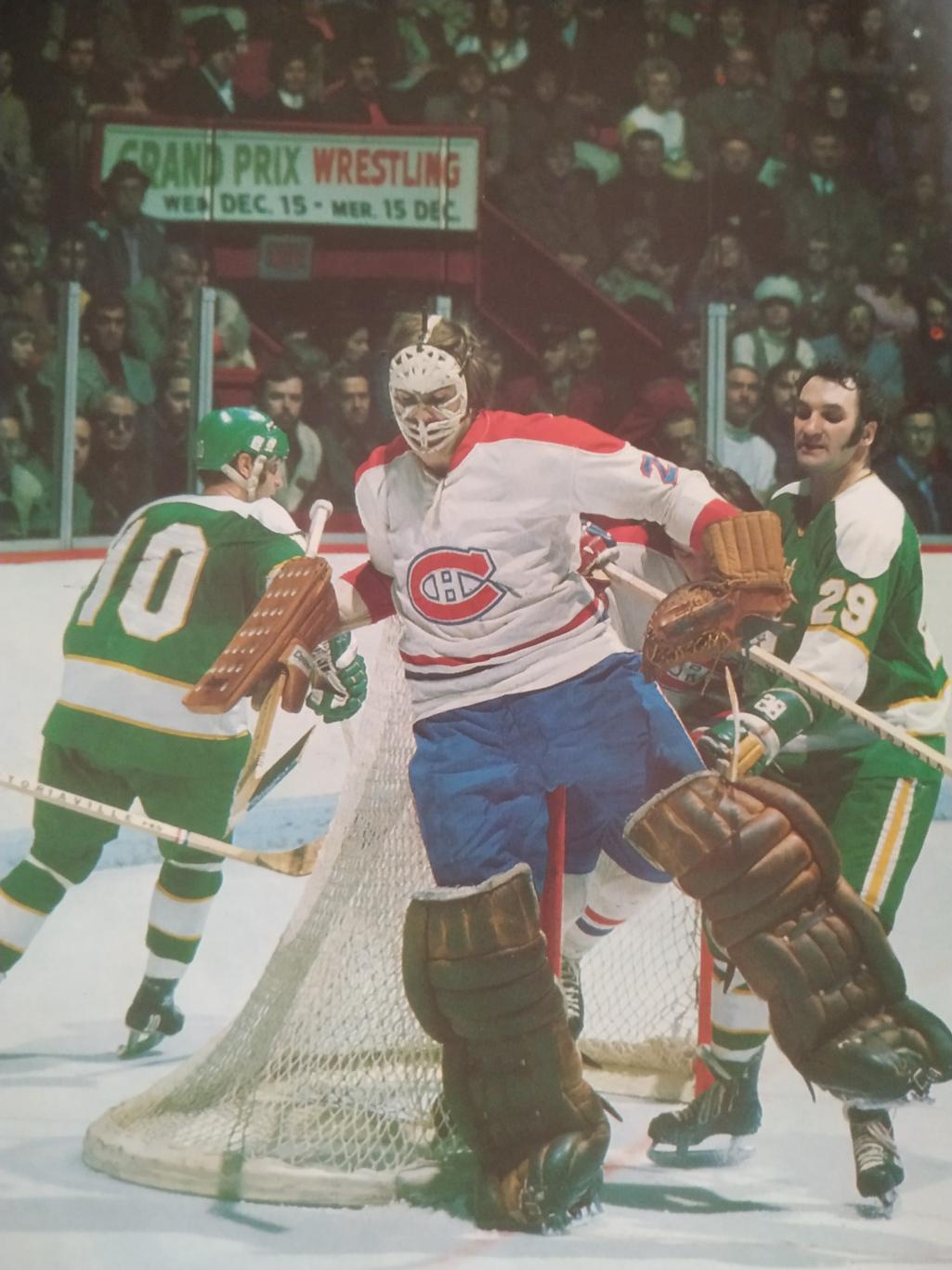 ХОККЕЙ ПРОГРАММА МАТЧА НХЛ NHL 1972 OCT.7 MINNESOTA VS. MONTREAL PROGRAM GAME 3