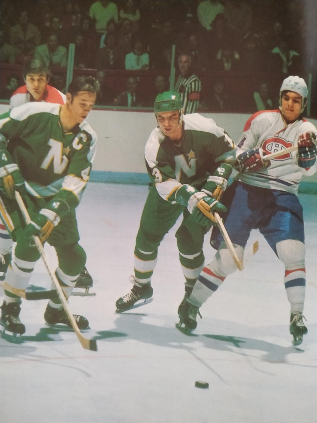 ХОККЕЙ ПРОГРАММА МАТЧА НХЛ NHL 1972 OCT.7 MINNESOTA VS. MONTREAL PROGRAM GAME 5