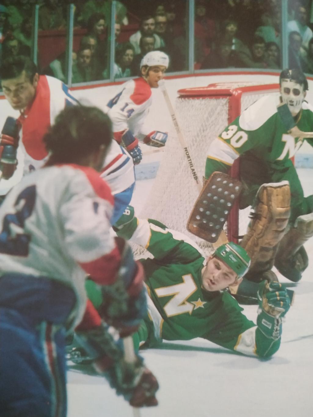 ХОККЕЙ ПРОГРАММА МАТЧА НХЛ NHL 1972 OCT.7 MINNESOTA VS. MONTREAL PROGRAM GAME 6