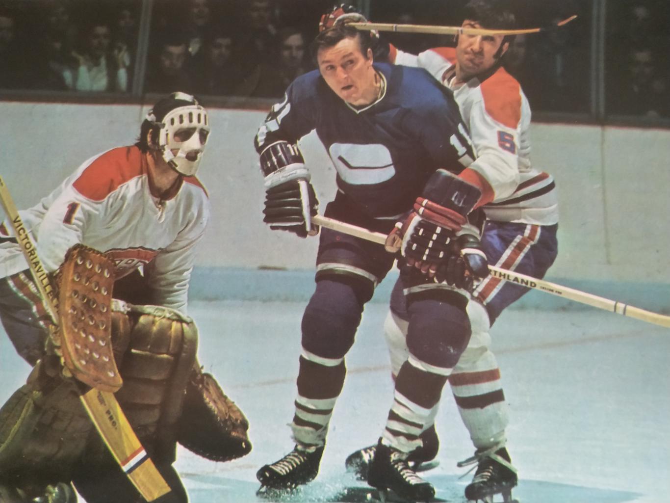 ХОККЕЙ ПРОГРАММА АЛЬБОМ ВАНКУВЕР НХЛ NHL 1971 DEC.04 VANCOUVER PROGRAM 3