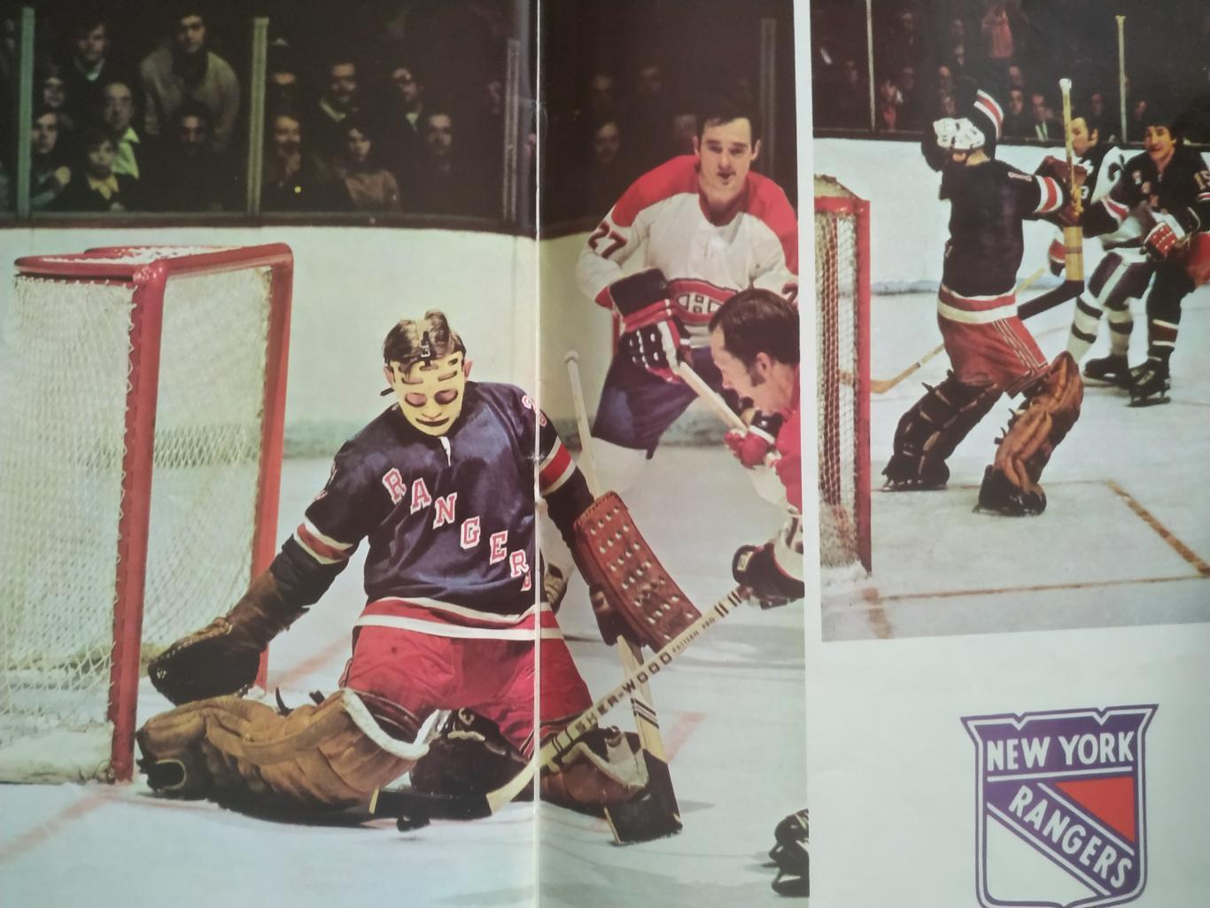ХОККЕЙ ПРОГРАММА МАТЧА НХЛ NHL 1972 FEB.22 NEW YORK VS. CANADIENS PROGRAM GAME 5