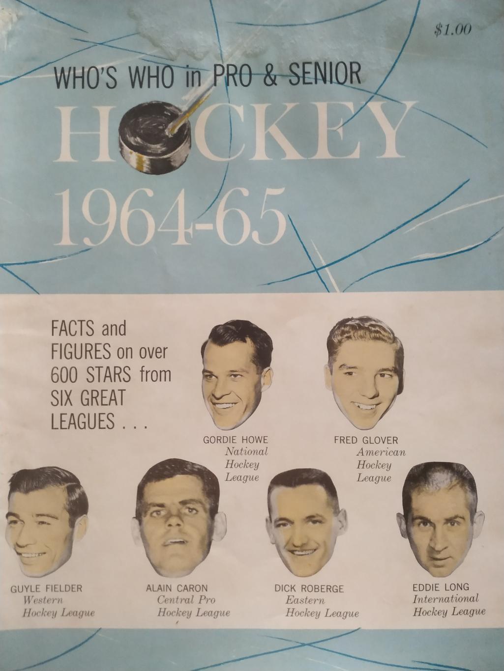 ХОККЕЙ ЖУРНАЛ КТО ЕСТЬ КТО В ХОККЕЕ НХЛ NHL 1964-65 WHOS WHO IN PRO HOCKEY