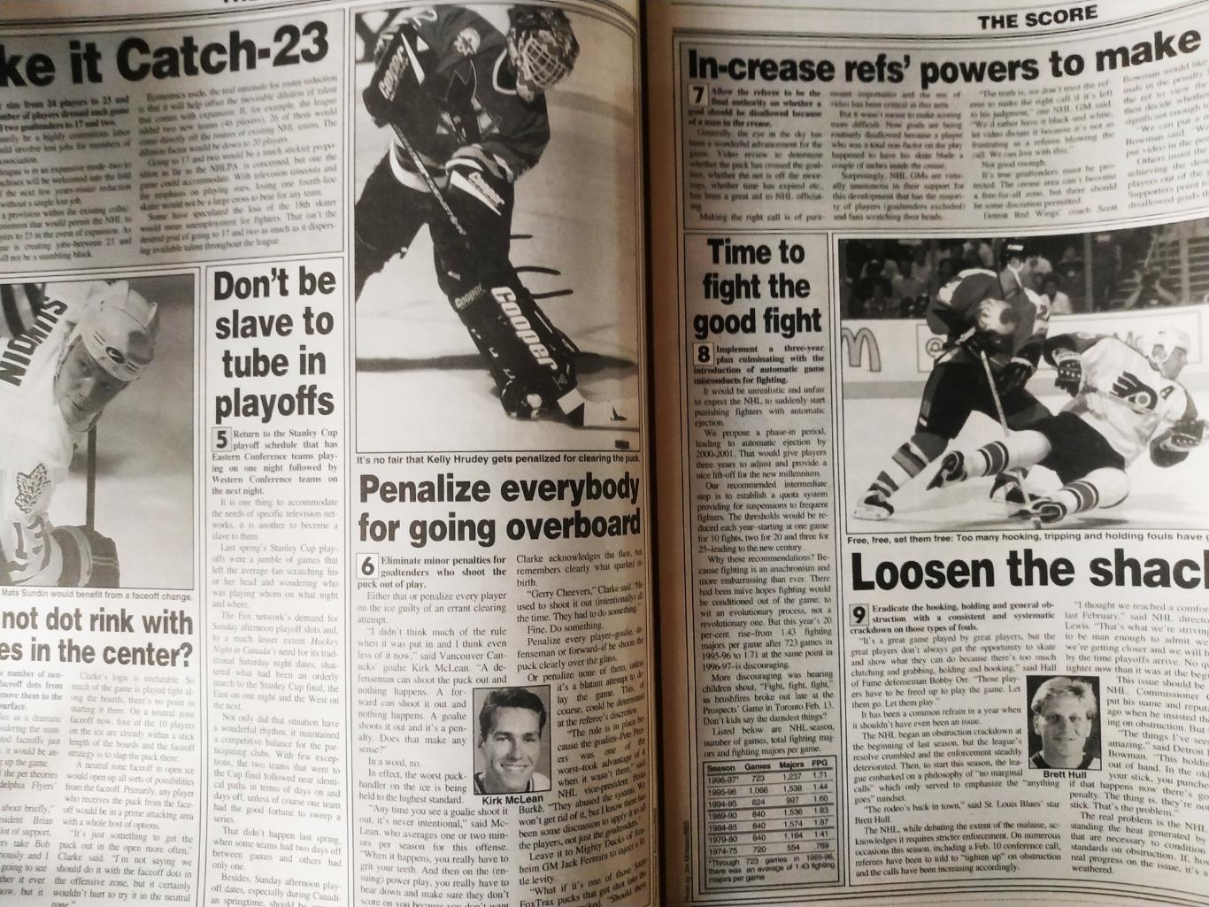 ХОККЕЙ ЖУРНАЛ ЕЖЕНЕДЕЛЬНИК НХЛ НОВОСТИ ХОККЕЯ NHL MAR.7 1997 THE HOCKEY NEWS 2